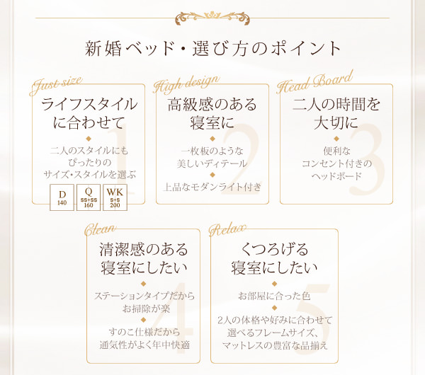 新婚様用ベッドの選び方