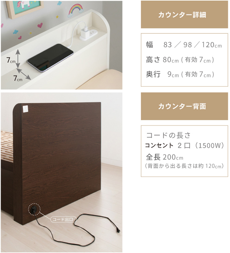 ヘッドボードサイズ