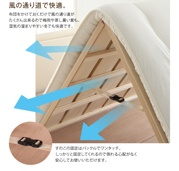 風の通り道で快適