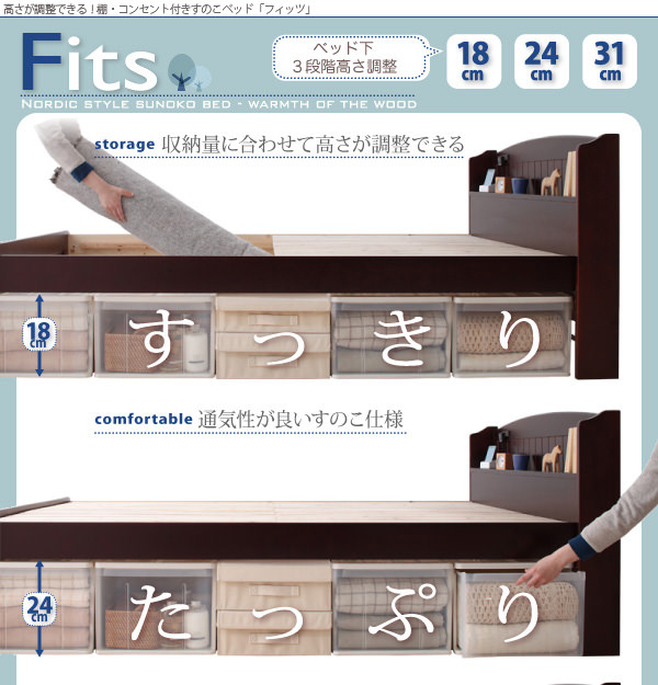 すのこベッド【Fits】フィッツ